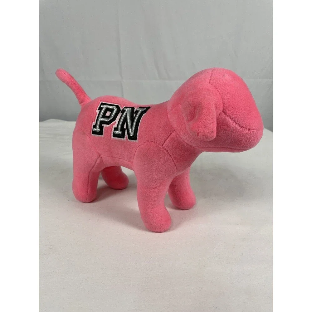 Victoria's Secret PINK Dog Plush Stuffed Animal Pink Nation Logo Mascot Pet Toy